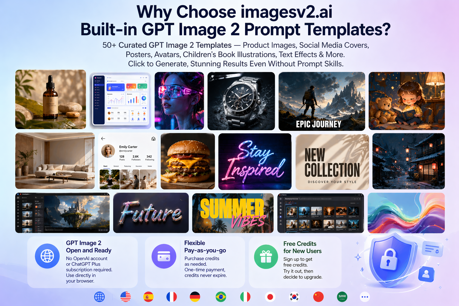 GPT Image 2 prompt templates and features overview