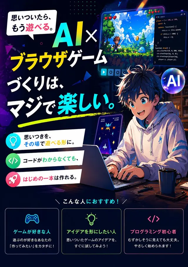 Browser Game Ad Creative Poster