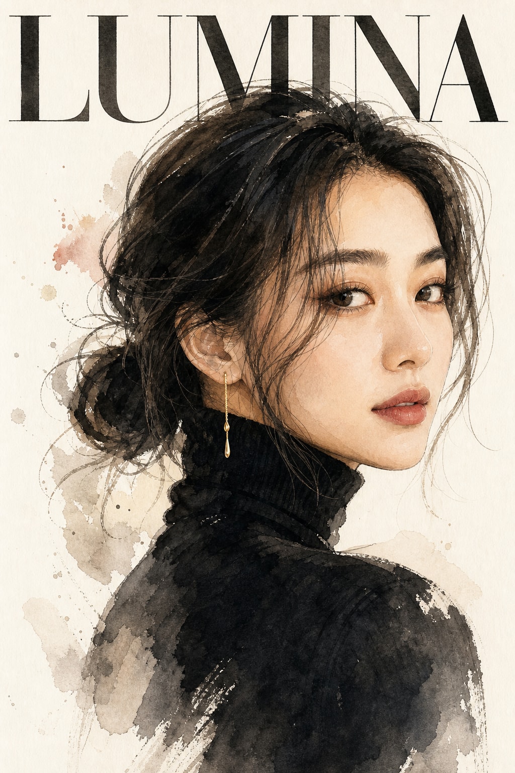 Watercolor Editorial Portrait preview