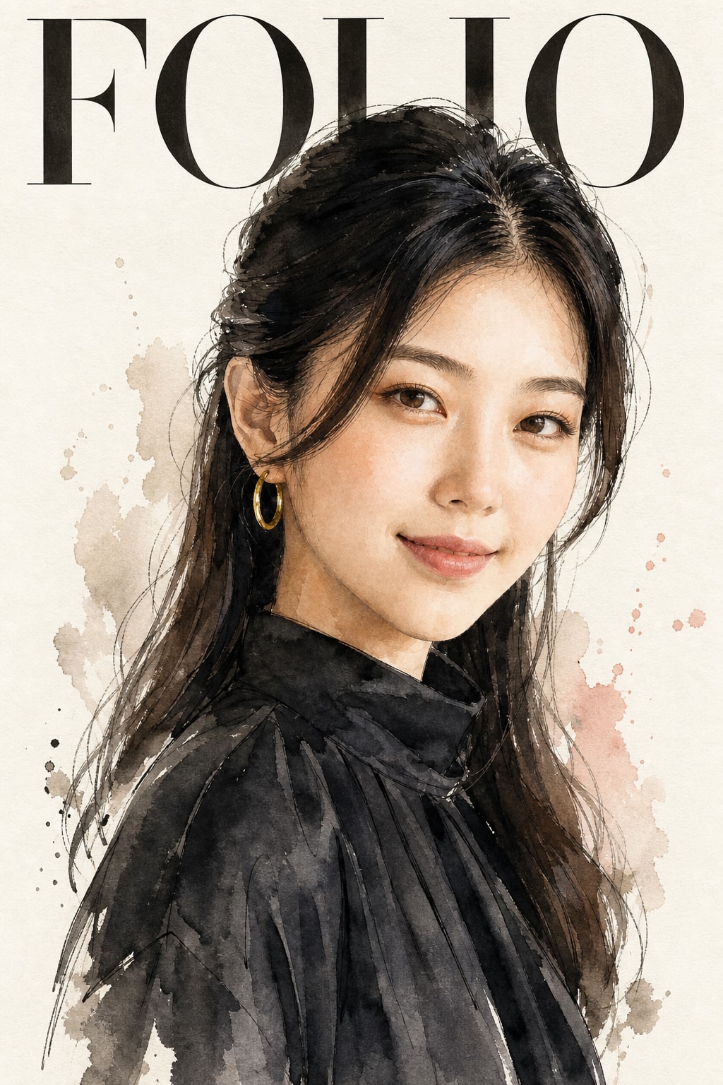 Watercolor Editorial Portrait preview
