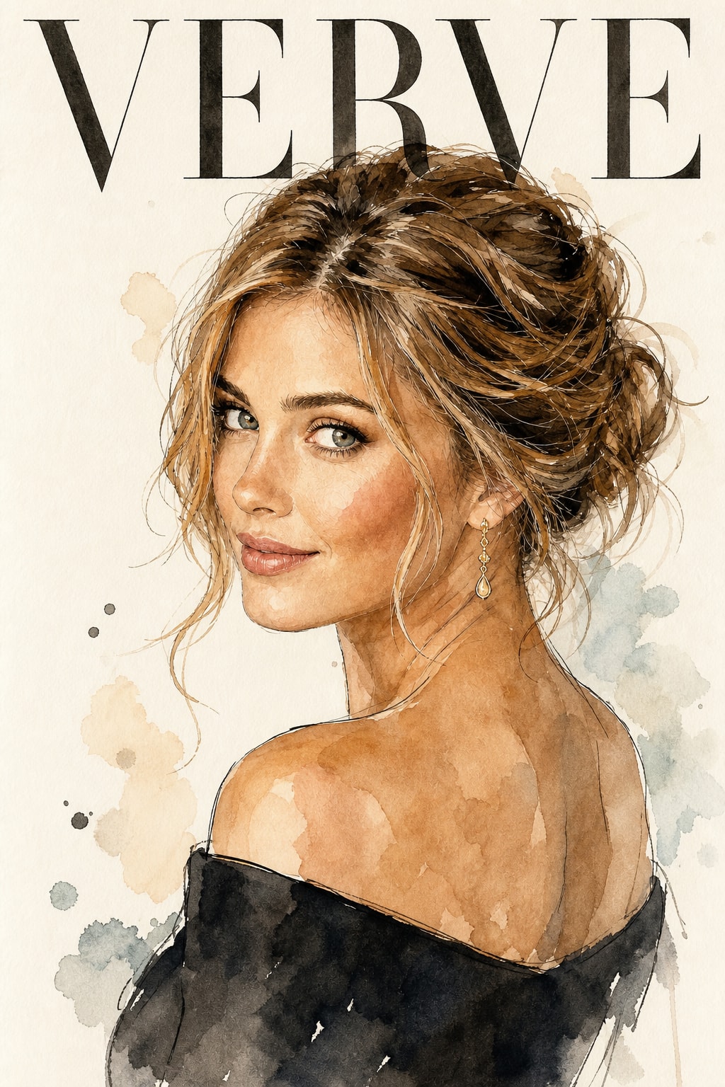 Watercolor Editorial Portrait preview