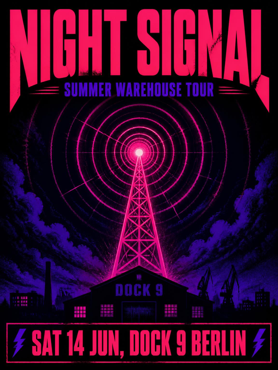 Music gig poster made with the GPT Image 2 Poster Generator from a single prompt